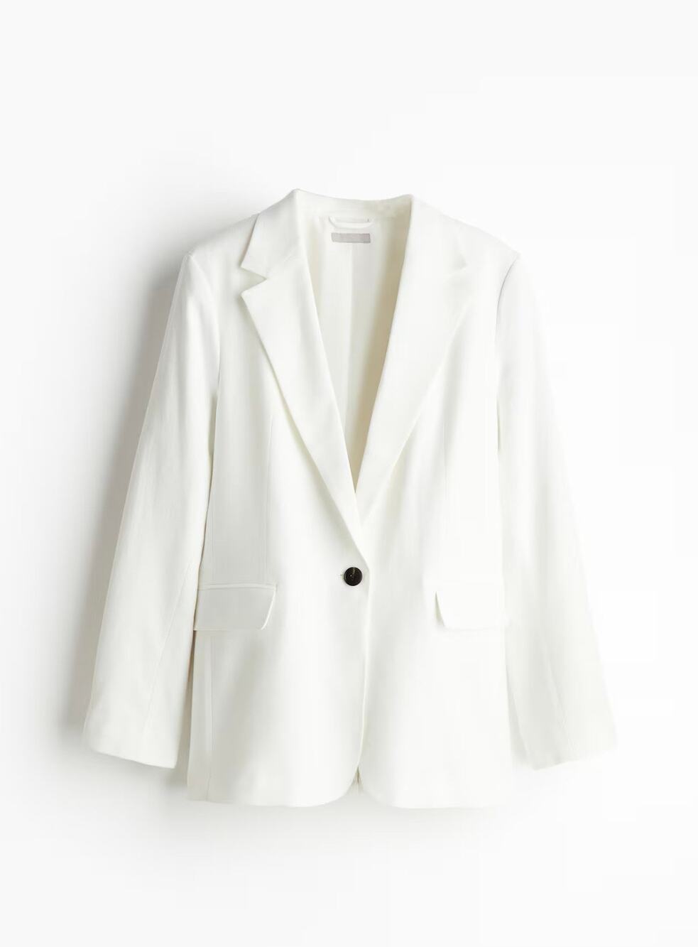 New H&M Linen Blend Blazer Jacket Size Small MSRP $57.99